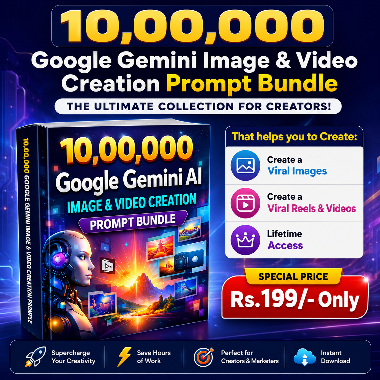 10 Lakh AI Prompt Bundle